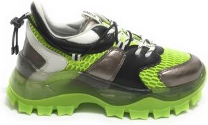 Gaëlle Paris Chunky Sneakers shoes with D21ge04 wedge Groen Dames