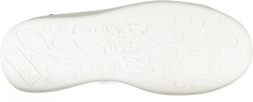 Gaëlle Paris Witte Sneaker met Zwarte Rubberen Achterkant White Dames - Foto 5