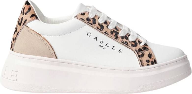 Gaëlle Paris Animalier Sneakers Addict in Action Leer