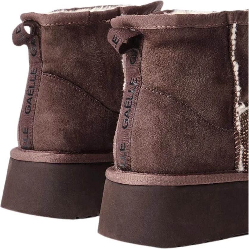 Gaëlle Paris Bont Eskimo Laarzen met Strass