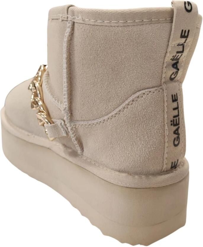 Gaëlle Paris Bont Ketting Winterlaarzen Wit Vrouwen