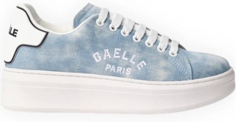 Gaëlle Paris Denim Patch Sneakers