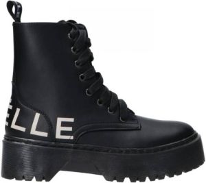 Gaëlle Paris Eco Leren Gevechtslaarzen Zwart Dames