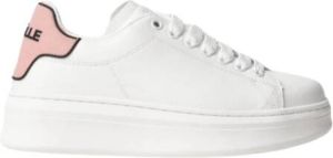 Gaëlle Paris Eco Leren Sneakers met Rubberen Hak Roze Dames