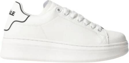 Gaëlle Paris Witte Sneaker met Rubberen Achterkant White Dames