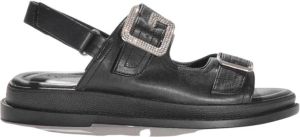 Gaëlle Paris Flat Sandals Zwart Dames