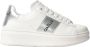 Gaëlle Paris Witte Sneaker met Metallic Zilveren Achterkant White Dames - Thumbnail 1