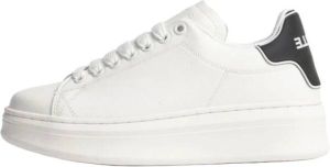 Gaëlle Paris Eco Leren Sneakers met Rubberen Hak Wit Dames