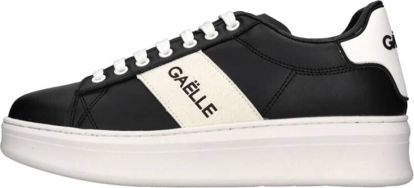 Gaëlle Paris Ecopelle Patch Sneakers Modern Design Black Heren