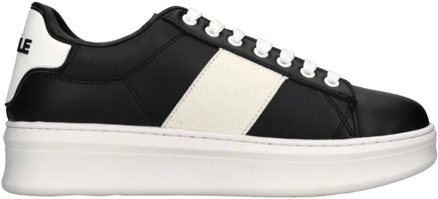 Gaëlle Paris Ecopelle Patch Sneakers Modern Design Black Heren