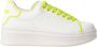 Gaëlle Paris Gele rubberen sneakers met patch - Thumbnail 1
