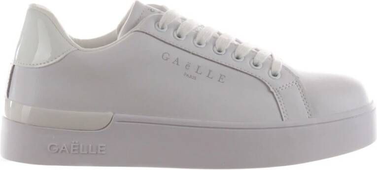 Gaëlle Paris Logo Print Witte Sneakers Vrouwen
