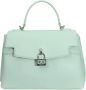Gaëlle Paris Mint Handtas met Logo Slot - Thumbnail 1