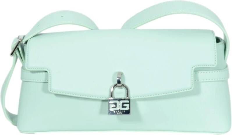 Gaëlle Paris Mint Schoudertas met Logoslot