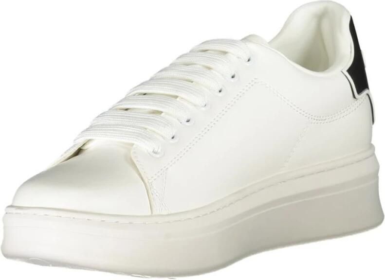Gaëlle Paris Sportieve witte vetersneakers met contrastdetails White Heren - Foto 2