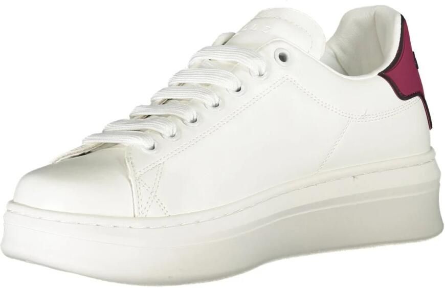 Gaëlle Paris Witte Sneaker met Bordeaux Rubberen Achterkant White Dames - Foto 2