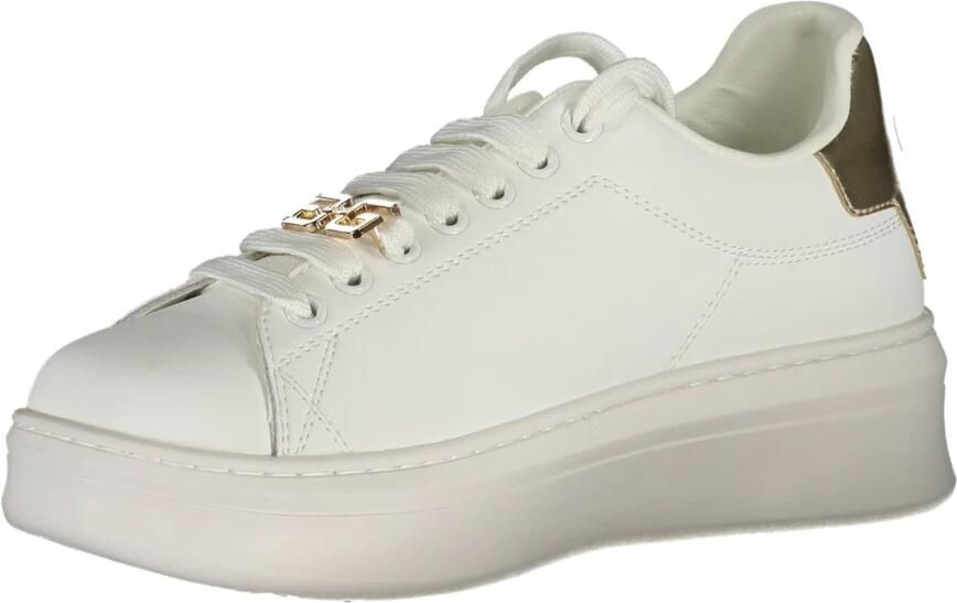 Gaëlle Paris Sportieve Vetersneakers Wit Contrast Logo White - Foto 2