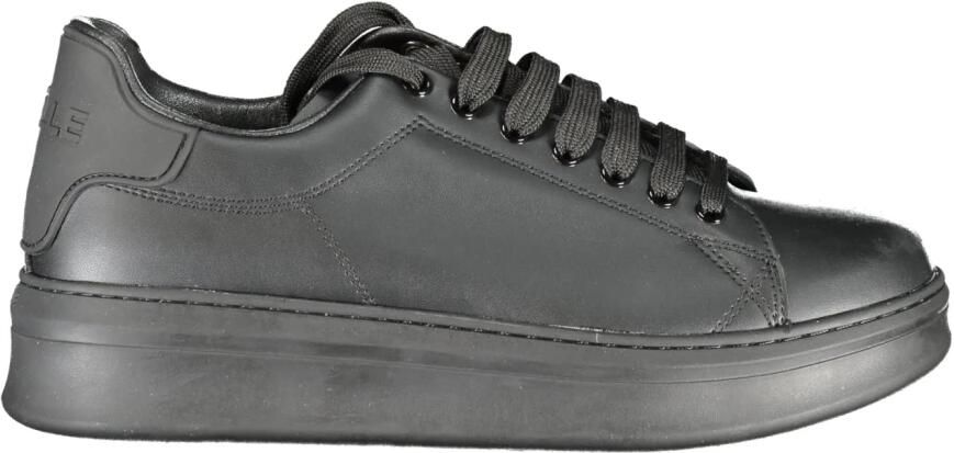 Gaëlle Paris Sportieve Veterschoenen Zwart Contrast Logo Black Heren