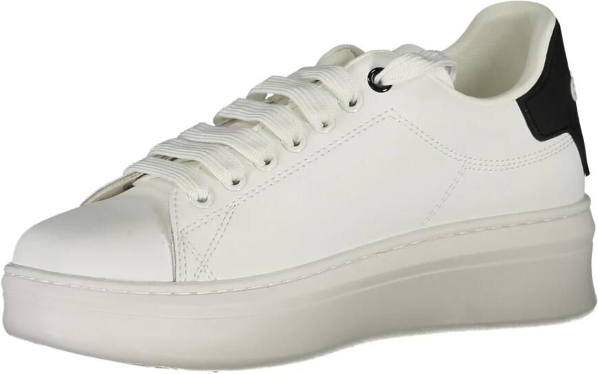 Gaëlle Paris Sportieve witte vetersneakers met logoprint White Heren - Foto 2
