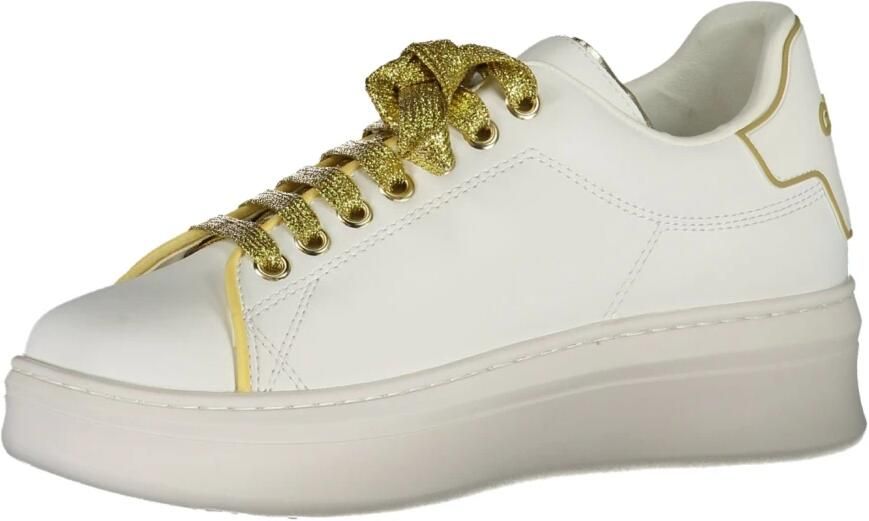 Gaëlle Paris Sportieve Vetersneakers Wit Print Logo White - Foto 2