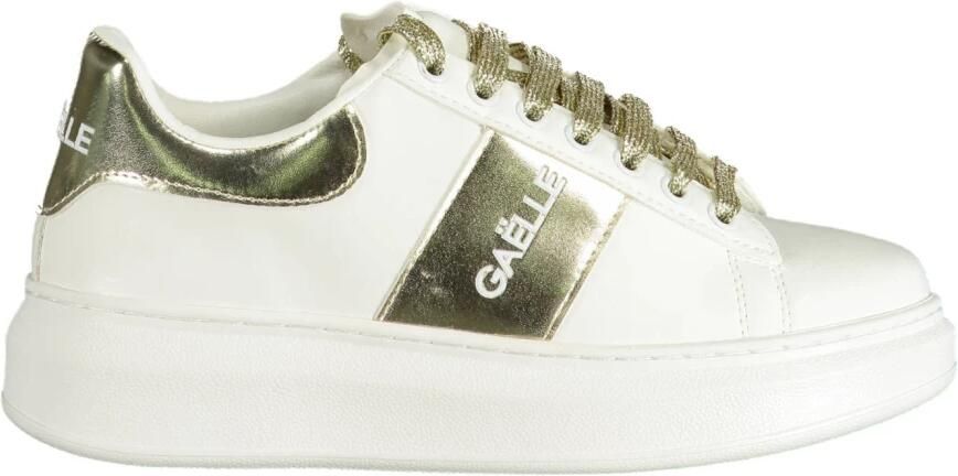 Gaëlle Paris Sportieve witte sneakers met contrastdetails White Dames