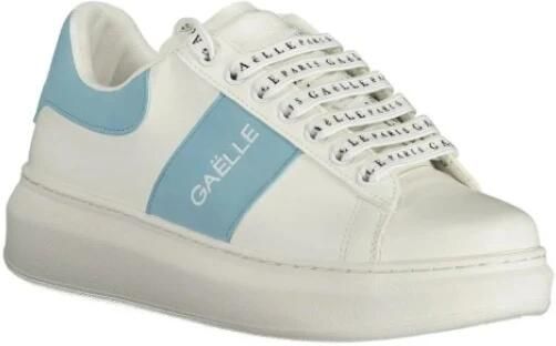 Gaëlle Paris Sportieve witte sneakers met contrastdetails White