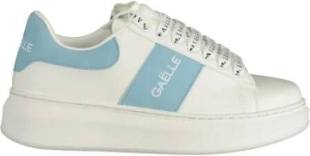Gaëlle Paris Sportieve witte sneakers met contrastdetails White