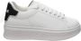 Gaëlle Paris Witte en zwarte PU sneakers White Dames - Thumbnail 1