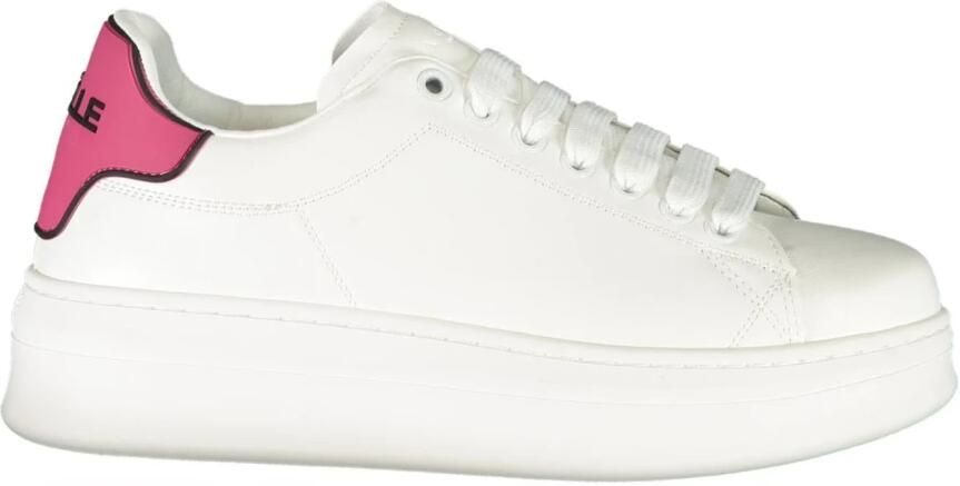 Gaëlle Paris Eco Leren Sneakers met Rubberen Hak Roze Dames - Foto 3