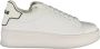 Gaëlle Paris Sportieve Witte Veterschoenen Logo Detail White Dames - Thumbnail 12