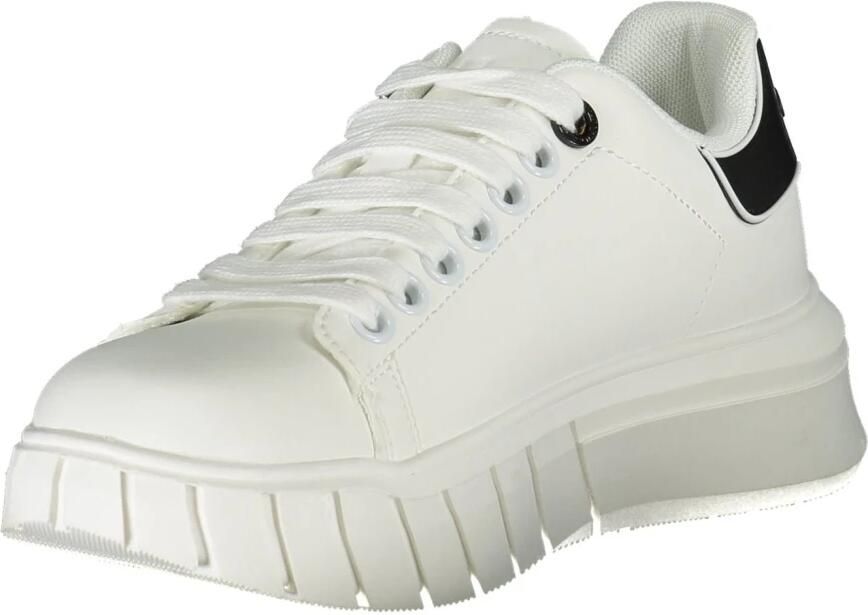 Gaëlle Paris Sportieve witte vetersneakers met contrastdetails White Dames - Foto 2