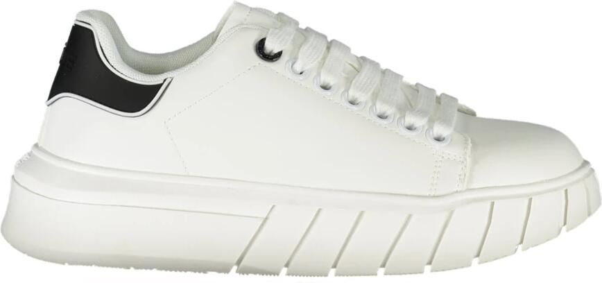 Gaëlle Paris Sportieve witte vetersneakers met contrastdetails White Dames - Foto 3