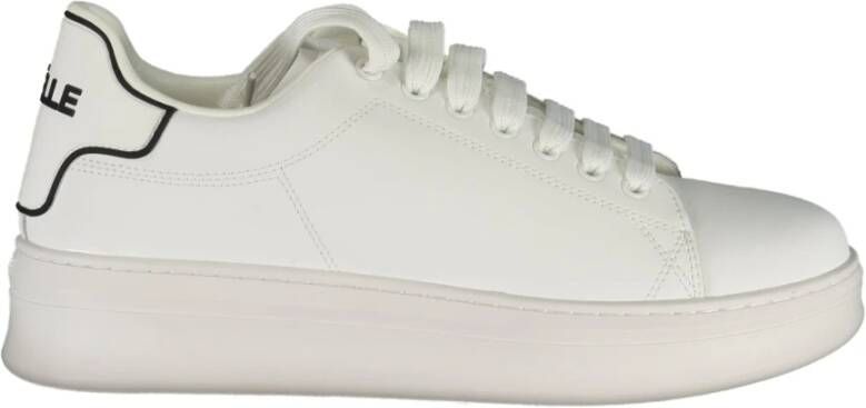 Gaëlle Paris Sportieve witte vetersneakers met contrastdetails White Heren - Foto 4