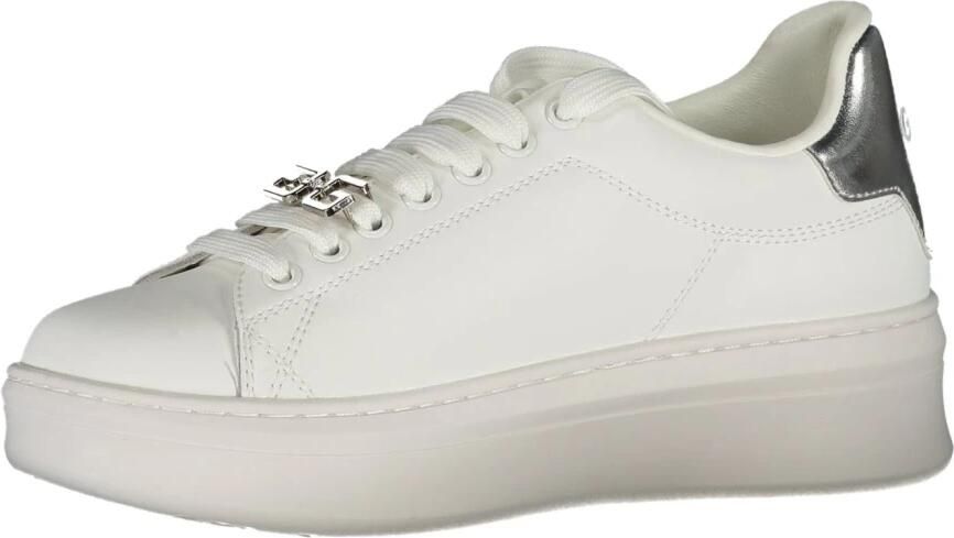 Gaëlle Paris Sportieve witte vetersneakers met logodetails White - Foto 2