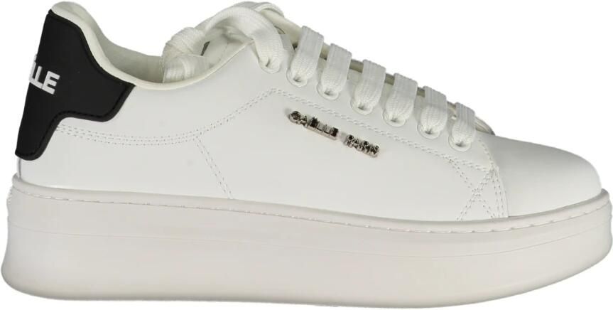 Gaëlle Paris Sportieve witte vetersneakers met logodetails White - Foto 3
