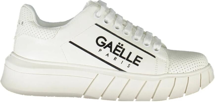 Gaëlle Paris Sportieve witte sneakers met contrastdetails White Dames