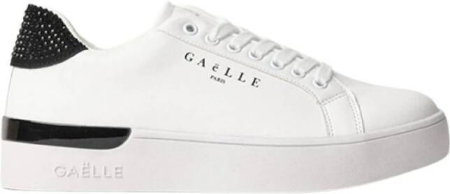 Gaëlle Paris Witte damesschoenen met strass-details White Dames