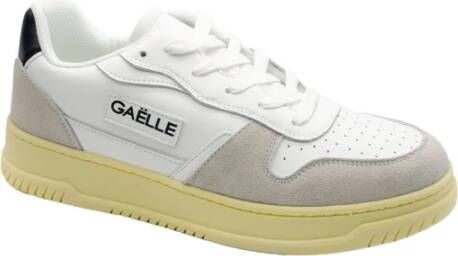 Gaëlle Paris Wit en grijs leren sneakers Multicolor Heren