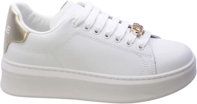 Gaëlle Paris Witte Eco-leren Sneakers met Gouden Details - Foto 2