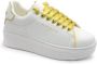 Gaëlle Paris Sportieve Vetersneakers Wit Print Logo White - Thumbnail 1