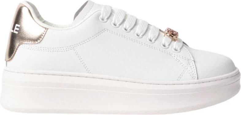 Gaëlle Paris Witte en gouden leren sneakers