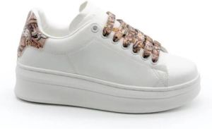 Gaëlle Paris Witte en Multicolor Dames Schoenen Wit Dames