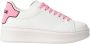 Gaëlle Paris Witte Leren Sneakers Vrouwen White Dames - Thumbnail 4