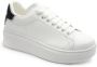 Gaëlle Paris Witte en zwarte PU sneakers White Dames - Thumbnail 1