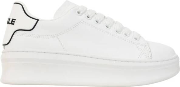 Gaëlle Paris Witte Leren Sneakers Chic Stijl
