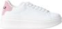 Gaëlle Paris Witte Leren Sneakers met Gouden Detail - Thumbnail 1