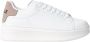 Gaëlle Paris Witte leren sneakers met gouden detail - Thumbnail 1