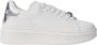 Gaëlle Paris Witte Leren Sneakers met Zilveren Details - Thumbnail 1