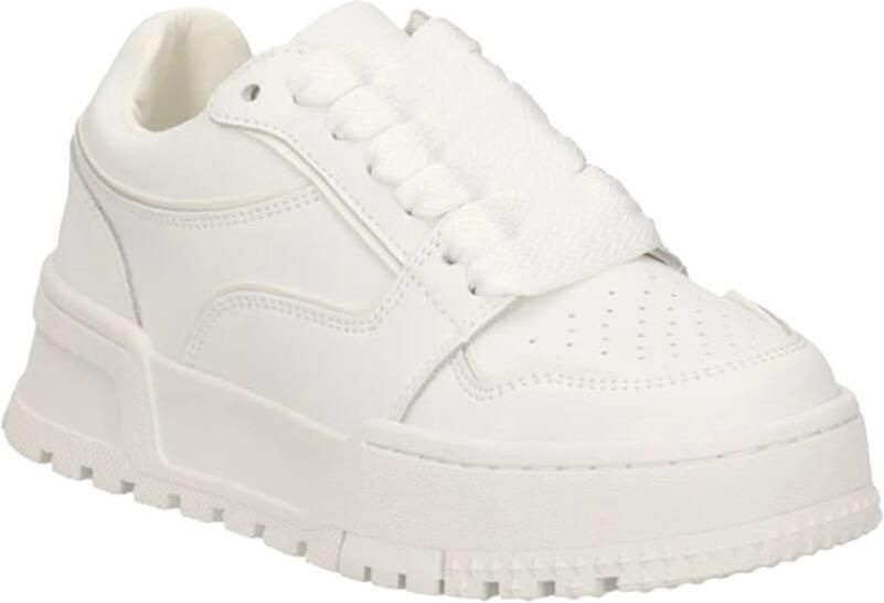 Gaëlle Paris Witte Leren Urban Sneakers