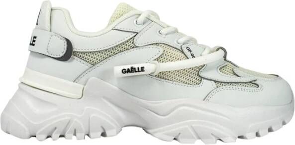 Gaëlle Paris Witte Mesh Runner Sneakers